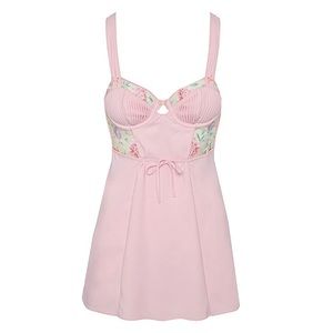 PASTEL WATERCOLOR ROSE DRESS- XXS - BNWT ✨✨